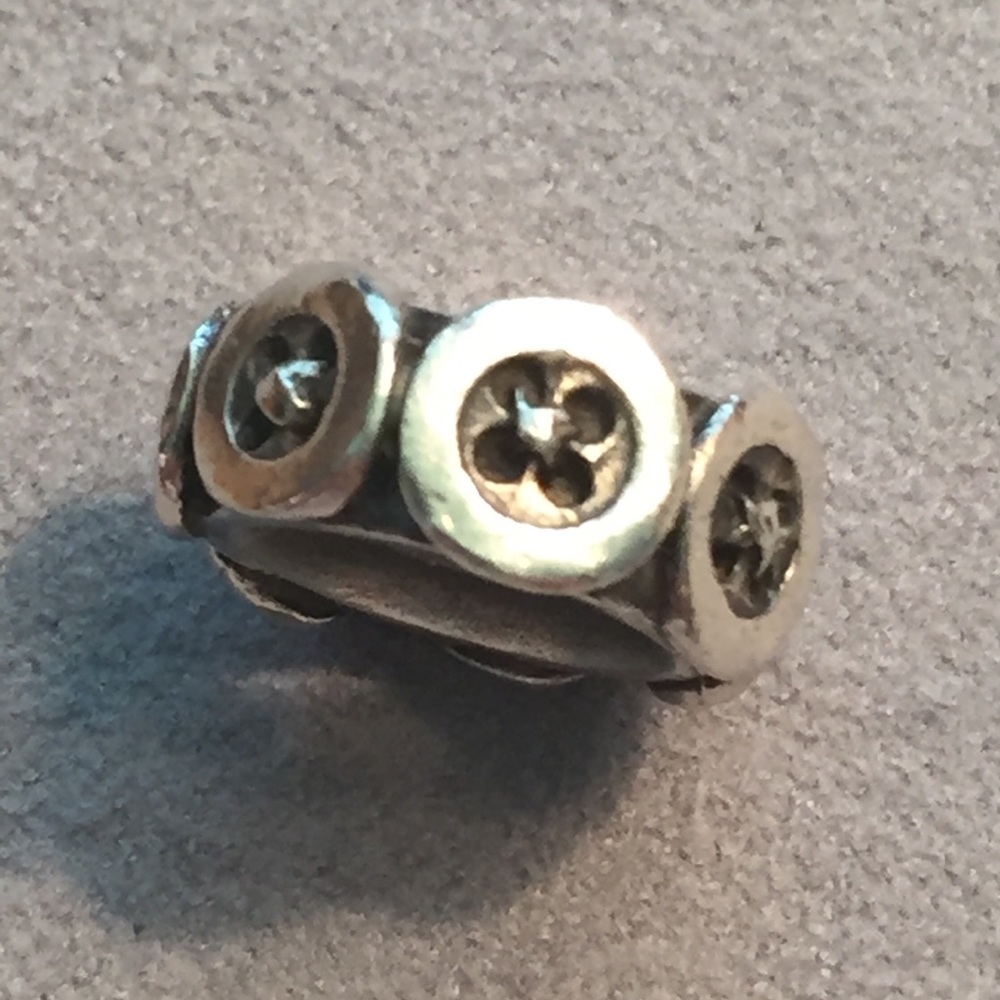 Trollbeads silver “Buttons” bead. *RETIRED*